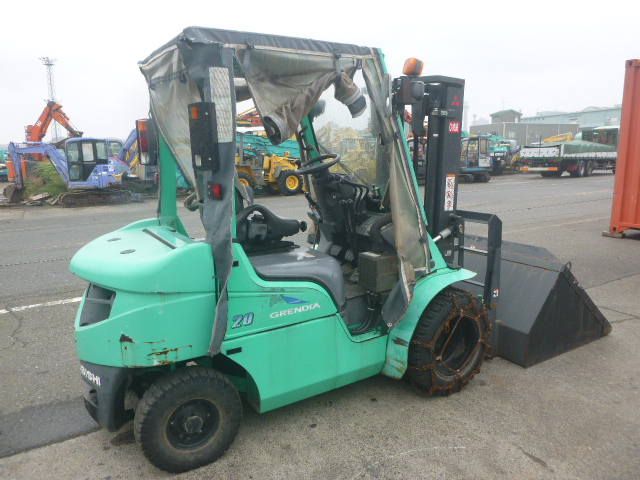 USED GASOLINE/LPG FORKLIFT MITSUBISHI KFGE20D KF17D-20189 (F