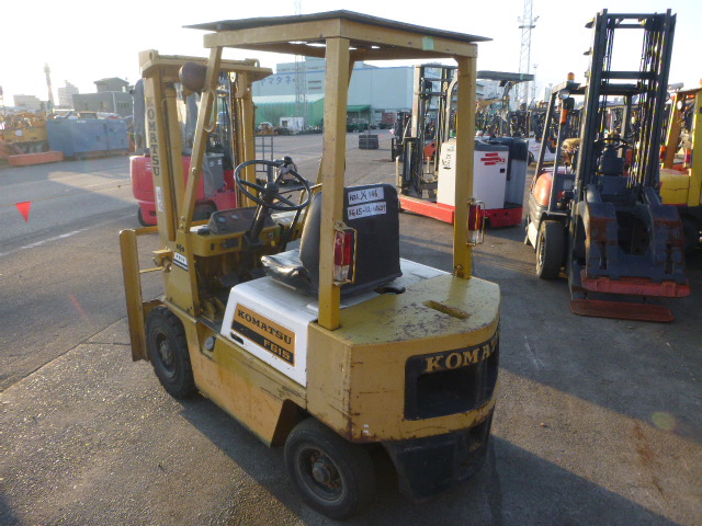 USED GASOLINE/LPG FORKLIFT KOMATSU FG15-12 115657 (F.UCHIYAMA & CO 